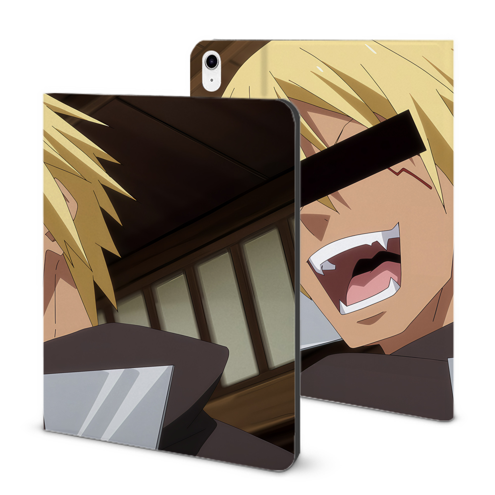 （画像用） 転スラ Regarding Reincarnated to Slime IPad ケース ブック型 PUレザー TPU 耐衝撃 軽量 薄型 ペン収納なし 全面保護 IPad 各モデル対応